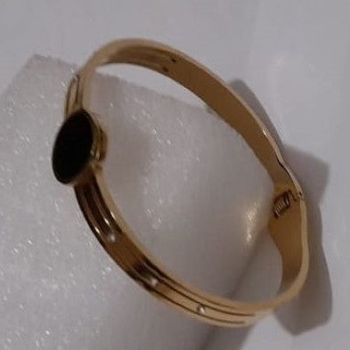 Elegant Round Bracelet – Stainless Steel for Women