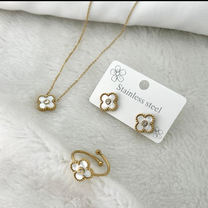 Premium Stainless Steel Jewelry Set – 3-in-1 Combo
