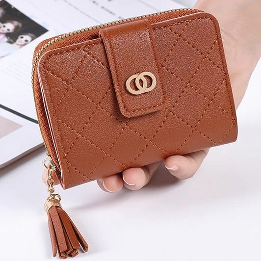 Foldable PU Wallet – Compact 3-Fold for Girls