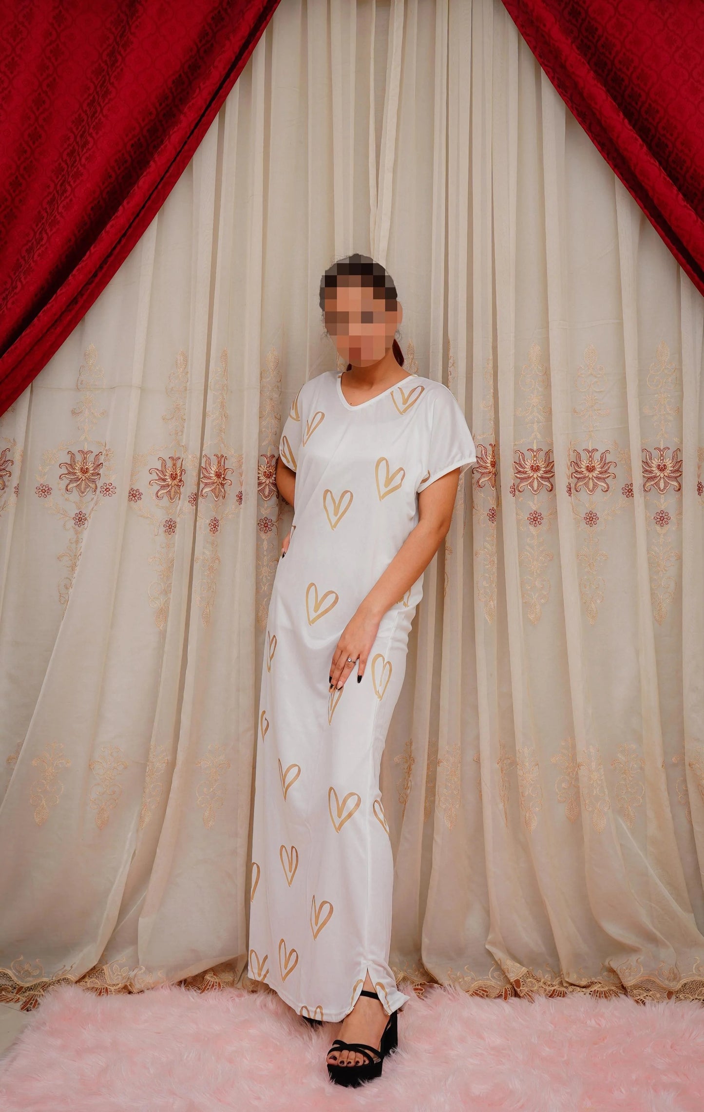 Cloud Kiss Women's 3 Piece Sleepwear Set – Free Size Printed Nighty
