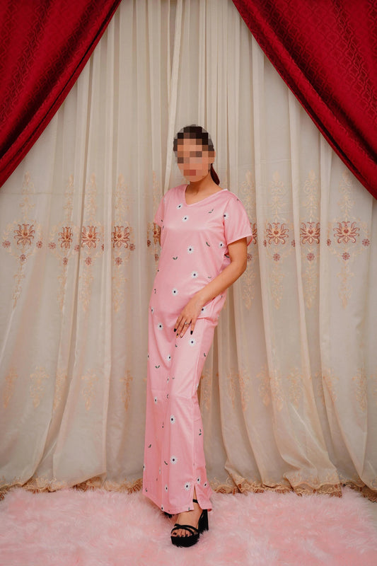 Serenity Bloom 3 Piece Nightwear Set for Women – Free Size