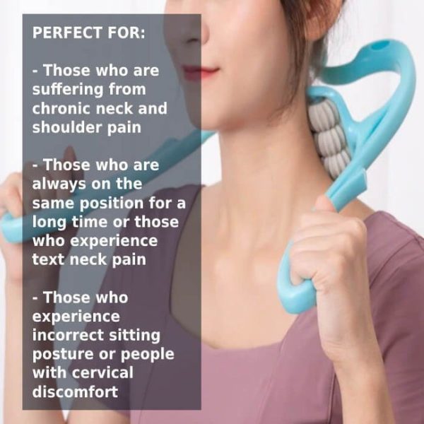 6-Wheel Neck Massager for Pain Relief – Random colour