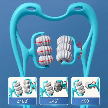 6-Wheel Neck Massager for Pain Relief – Random colour