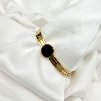 Elegant Round Bracelet – Stainless Steel for Women
