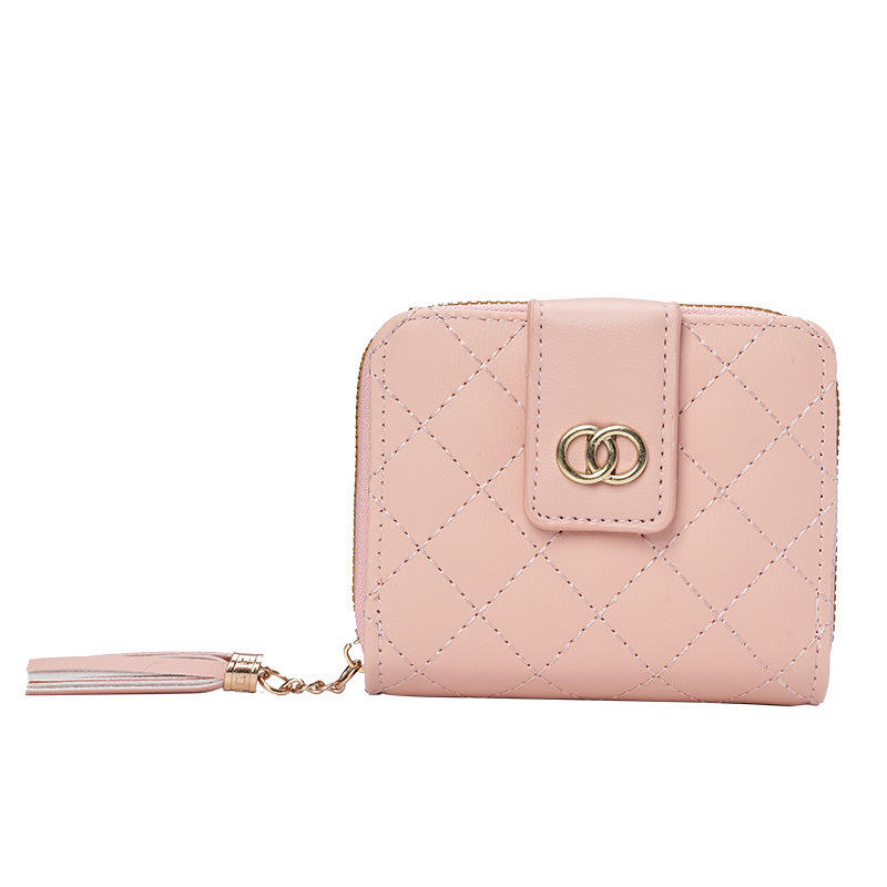 Foldable PU Wallet – Compact 3-Fold for Girls