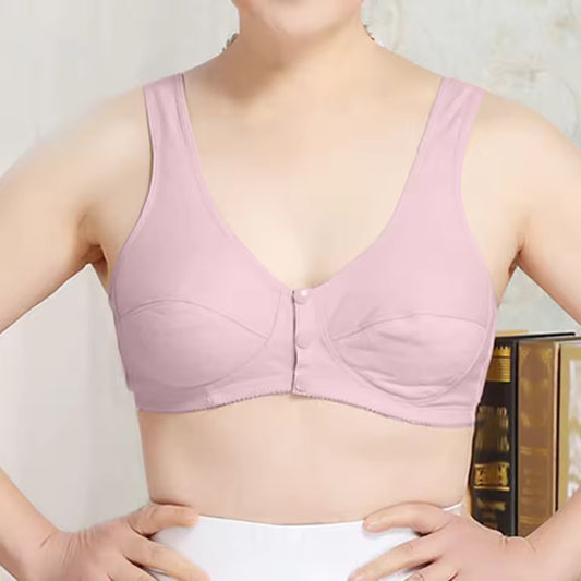 Women Bra Mother Underwear Front Button Bra Seamless Vest Bra breathable bra