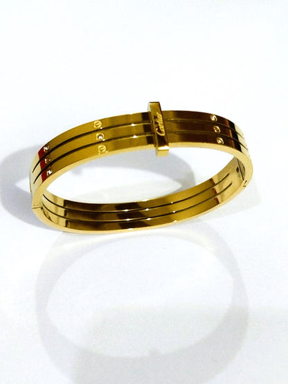 Bracelet for Girls - Multi-Layer Crystal Bangle – Stainless Steel Elegant Cuff for Girls