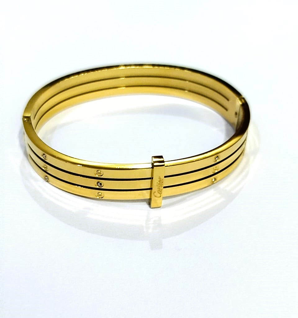 Bracelet for Girls - Multi-Layer Crystal Bangle – Stainless Steel Elegant Cuff for Girls