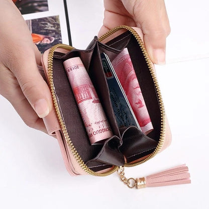 Foldable PU Wallet – Compact 3-Fold for Girls