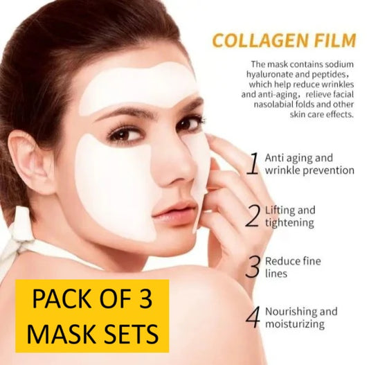 Pack of 3 Collagen Masks for Korean Glass Skin