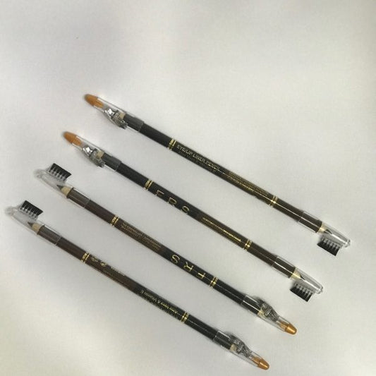 Pack of 12 FRS 2-in-1 Eyebrow Pencils Black/Brown
