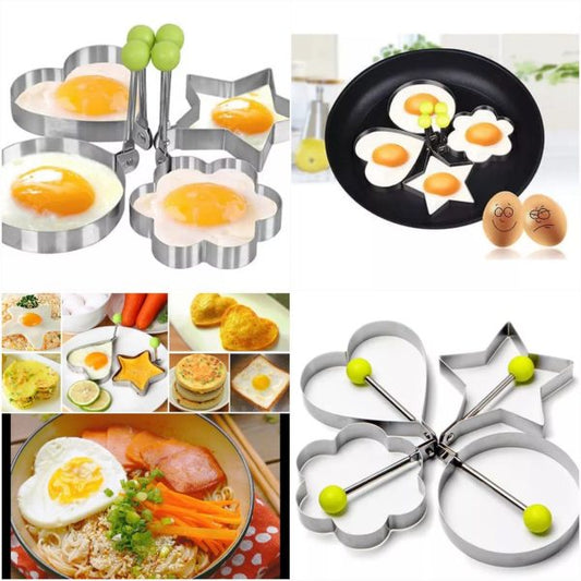 Pack of 4 Egg Shapers – Star, Heart, Round, Flower
