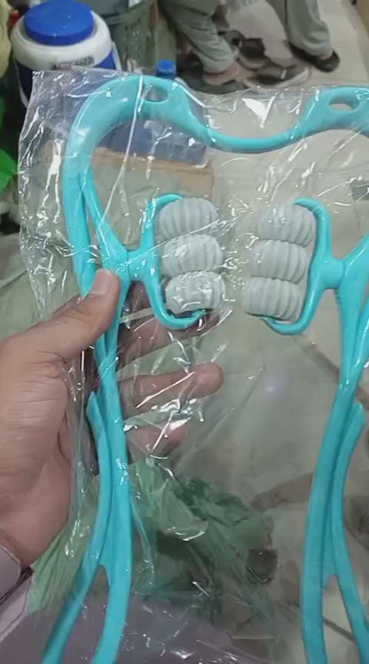 6-Wheel Neck Massager for Pain Relief – Random colour