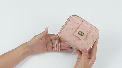 Foldable PU Wallet – Compact 3-Fold for Girls