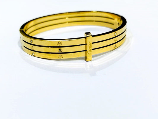 Bracelet for Girls - Multi-Layer Crystal Bangle – Stainless Steel Elegant Cuff for Girls