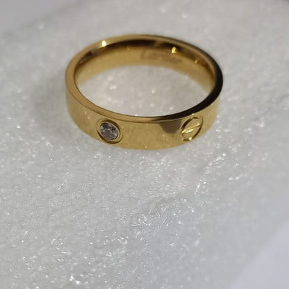Elegant Golden Ring – Stainless Steel Women