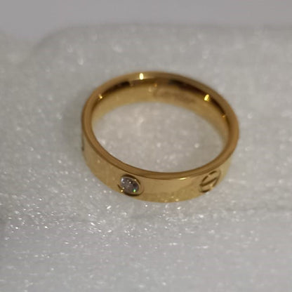 Elegant Golden Ring – Stainless Steel Women