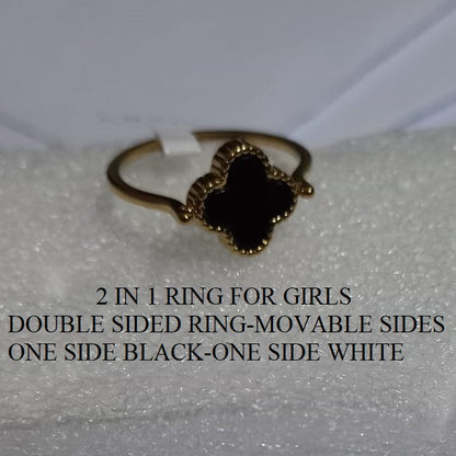 Elegant Clover Ring – Stainless Steel for Women