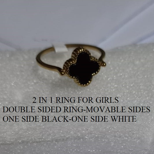 Elegant Clover Ring – Stainless Steel for Women