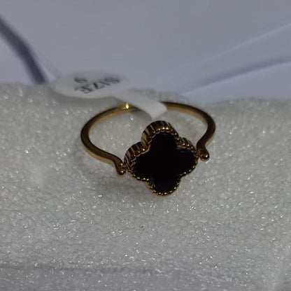 Elegant Clover Ring – Stainless Steel for Women