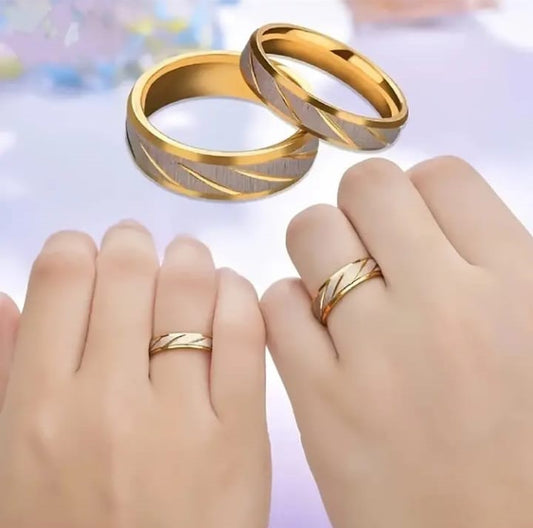 Elegant Stainless Steel Ring Pair – Women’s Fashion