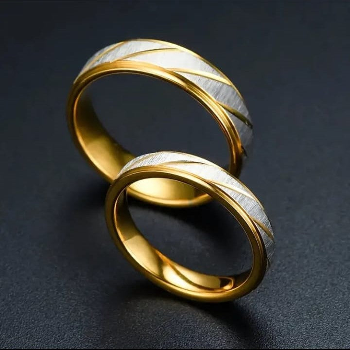 Elegant Stainless Steel Ring Pair – Women’s Fashion