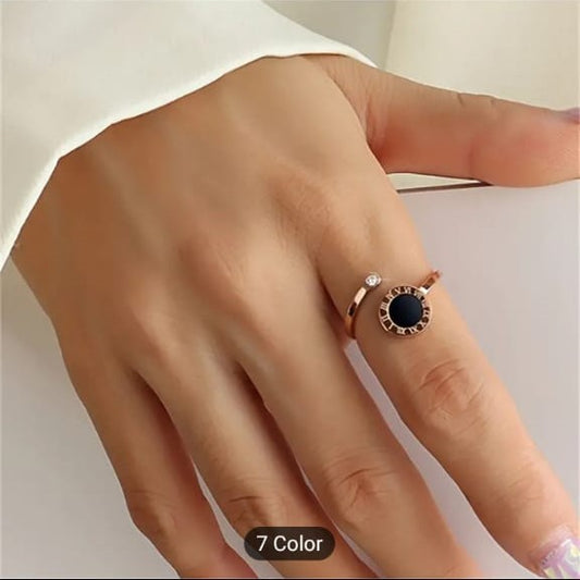 Elegant Roman Ring 04 – Minimalist Stainless Steel