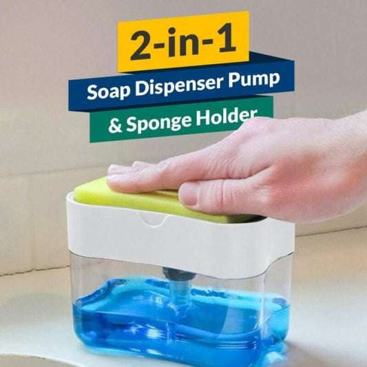 Soap Pump Dispenser with Sponge Holder – Kitchen