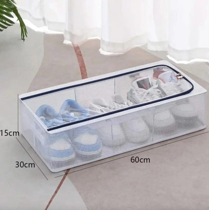 Transparent Shoe Storage Box – Moisture-Proof Rack
